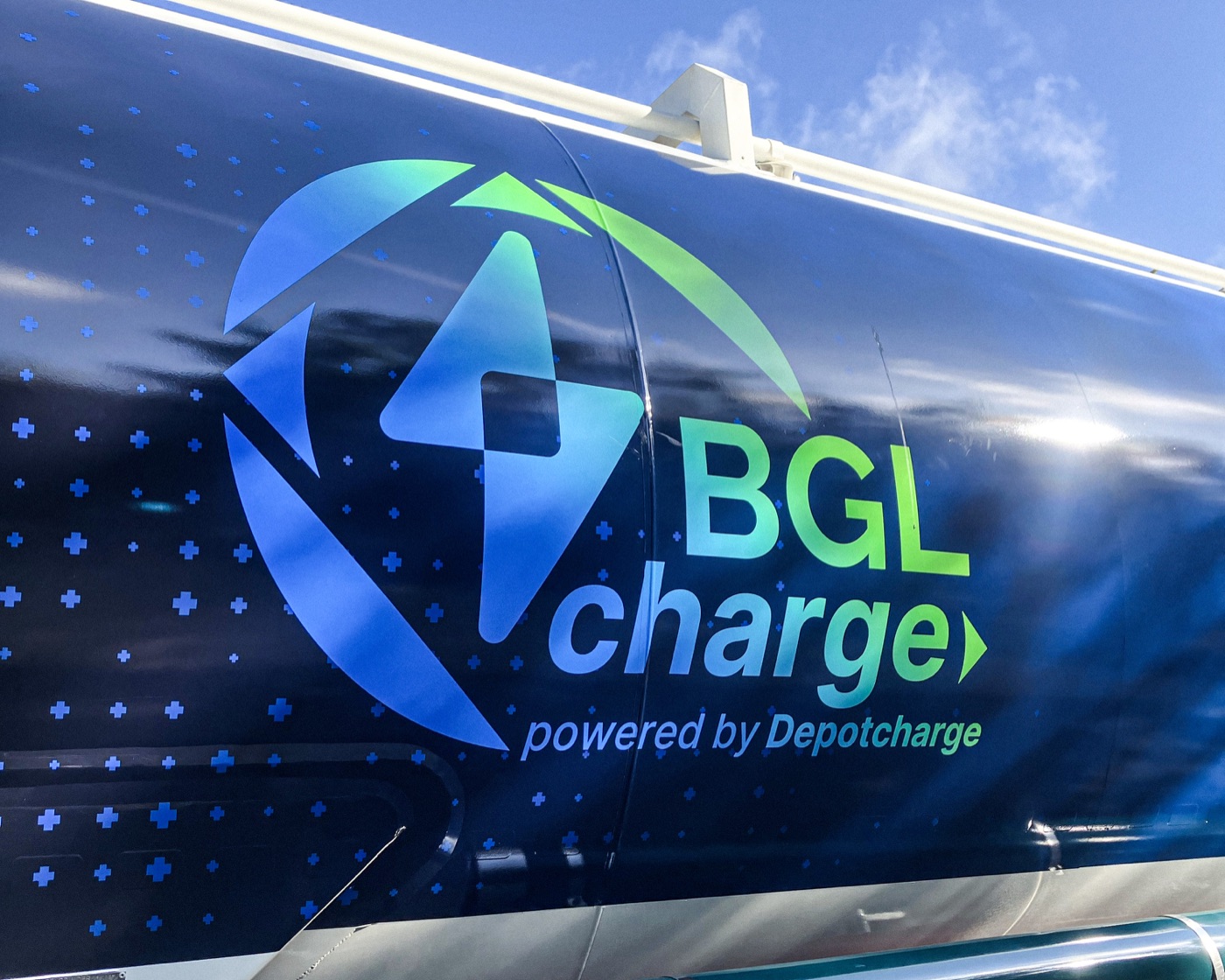 BGL-Charge-Logo auf einem Tankauflieger